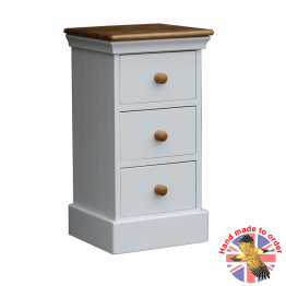 Wiltshire Bedroom Bedside 3 Drawers Soft Cotton